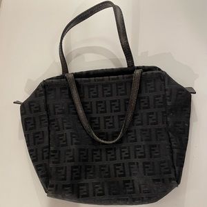 Authentic Vintage Fendi Black Pochette
